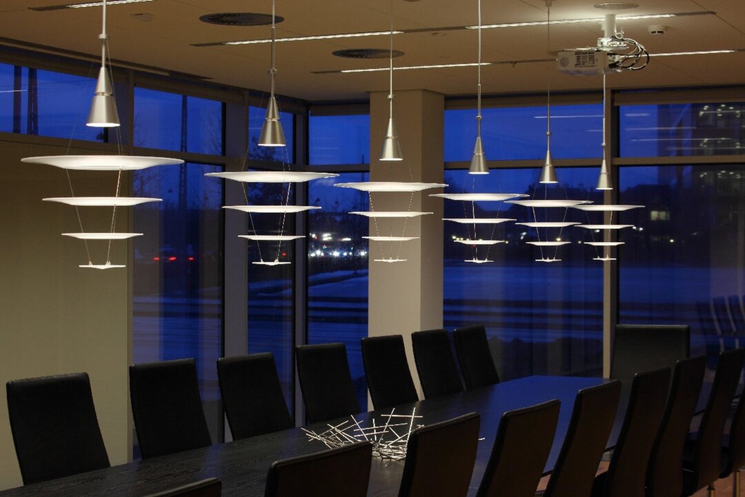 Louis Poulsen Enigma 425 hanglamp geborsteld aluminium