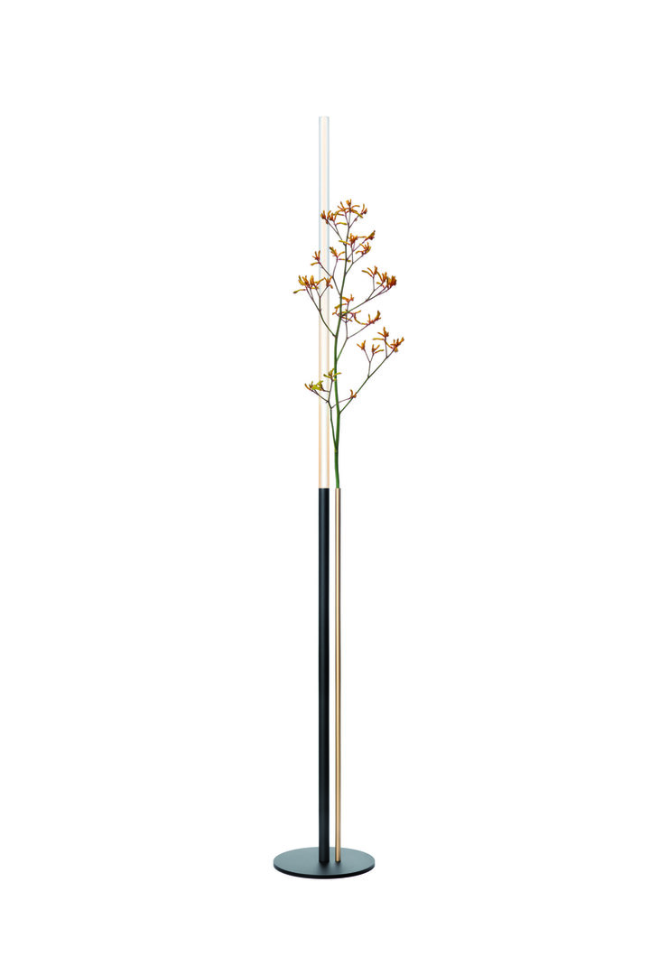 Cini &amp; Nils Ognidove zwart vloerlamp met gouden vaas