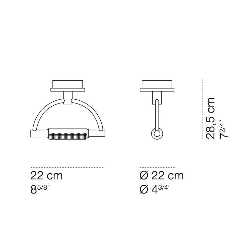 Cini &amp; Nils Gradiminisoffitto plafondlamp afmetingen