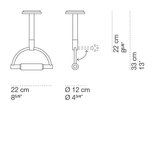Cini &amp; Nils Gradisoffitto plafondlamp afmetingen