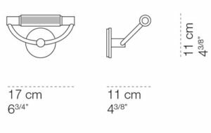 Cini &amp; Nils microGradiparete wandlamp afmetingen