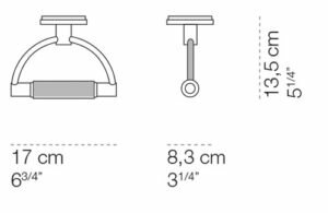 Cini &amp; Nils microGradisoffitto chroom plafondlamp afmetingen