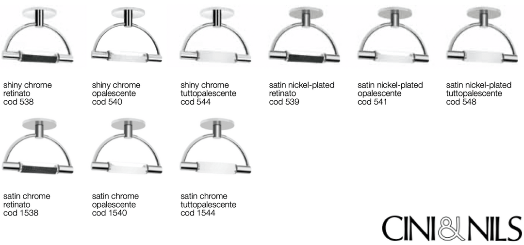 Cini &amp; Nils microGradisoffitto chroom plafondlamp overzicht