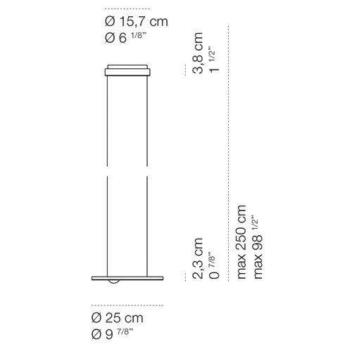 Cini &amp; Nils Passepartout 25 wit dimbare hanglamp afmetingen