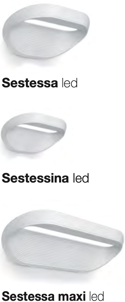 Cini &amp; Nils Sestessina wandlamp wit LED niet dimbaar afmetingen