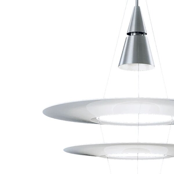 Louis Poulsen Enigma 425 hanglamp geborsteld aluminium