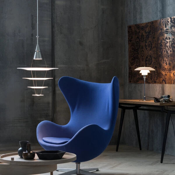 Louis Poulsen Enigma 425 hanglamp geborsteld aluminium