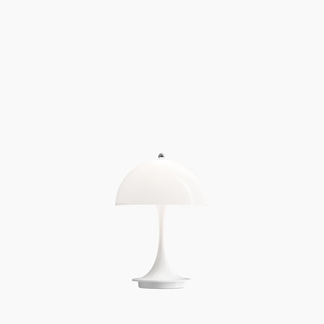 Louis Poulsen Panthella Portable tafellamp opaal wit acryl
