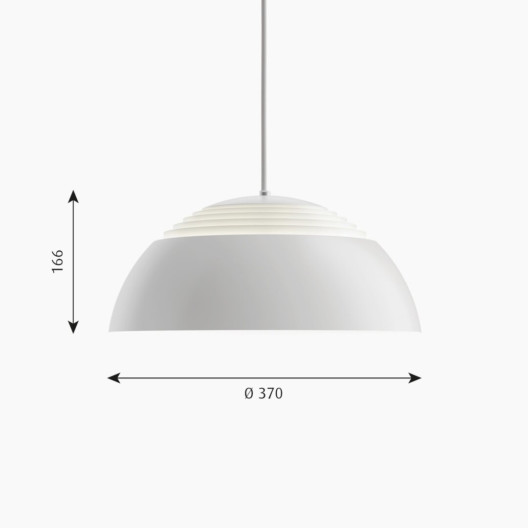 Louis Poulsen AJ Royal hanglamp wit 370 afmetingen