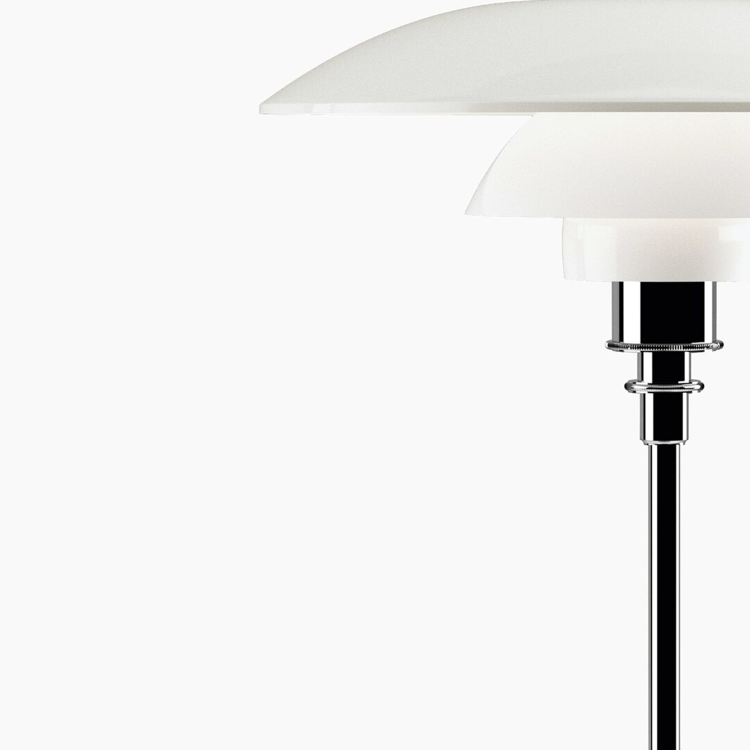 Louis Poulsen PH 3,5/2,5 tafellamp / bureaulamp hoogglans verchroomd 