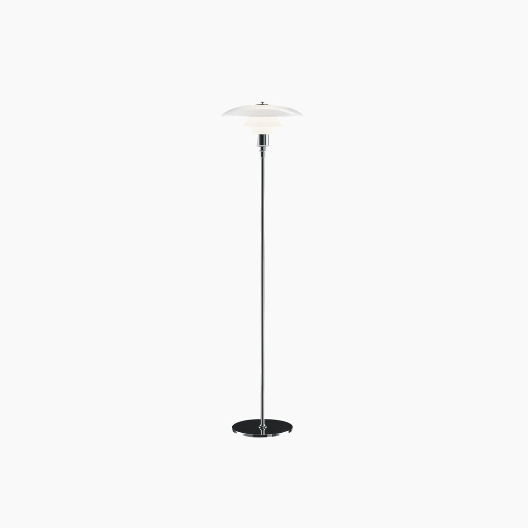 Louis Poulsen PH 3,5/2,5 vloerlamp / staande lamp hoogglans verchroomd