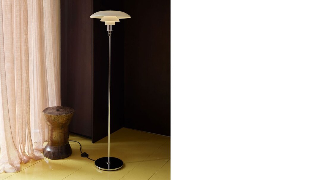 Louis Poulsen PH 3,5/2,5 vloerlamp / staande lamp hoogglans verchroomd