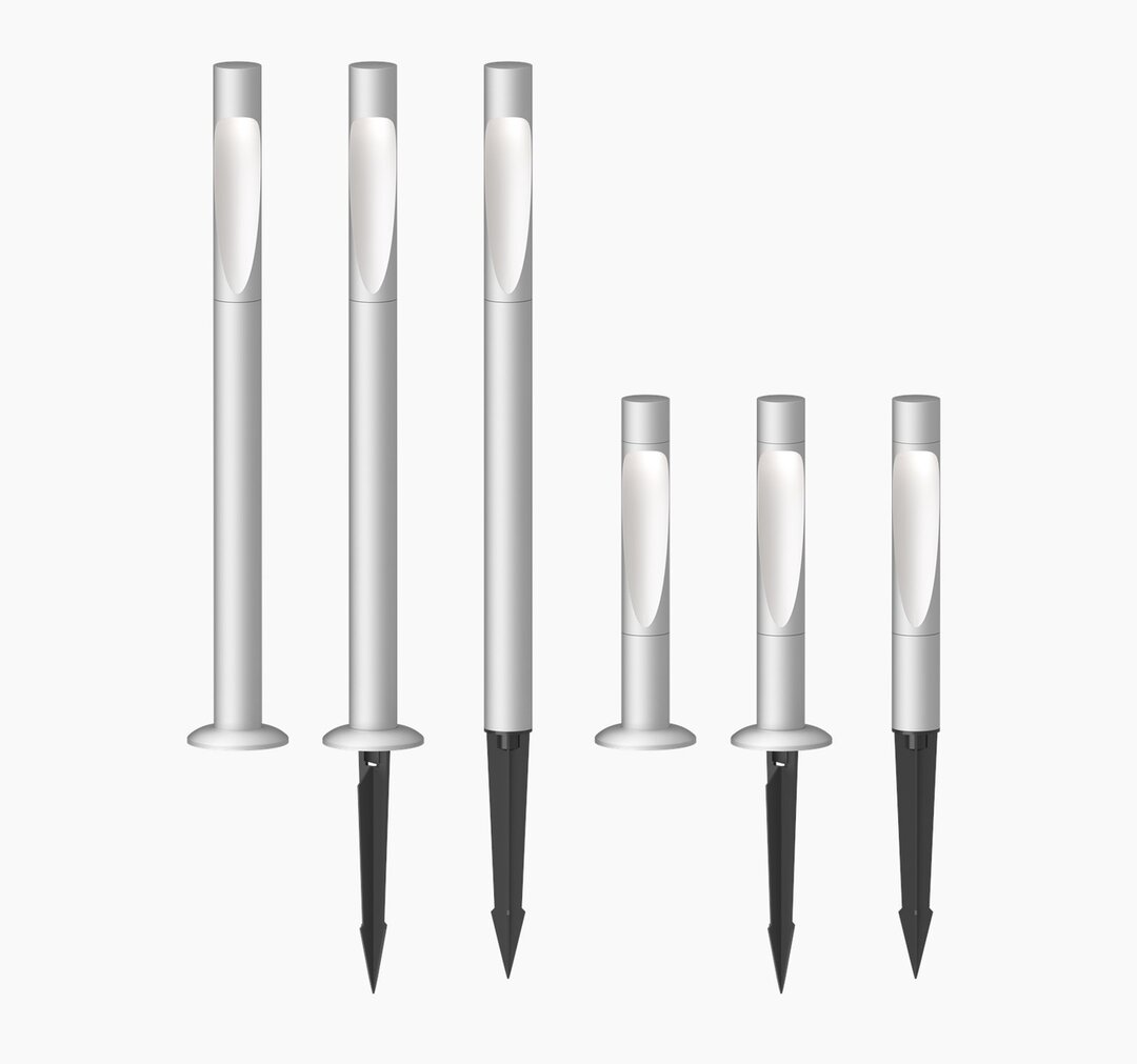 Louis Poulsen Flindt aluminium Garden kort bolder outdoor sokkellamp