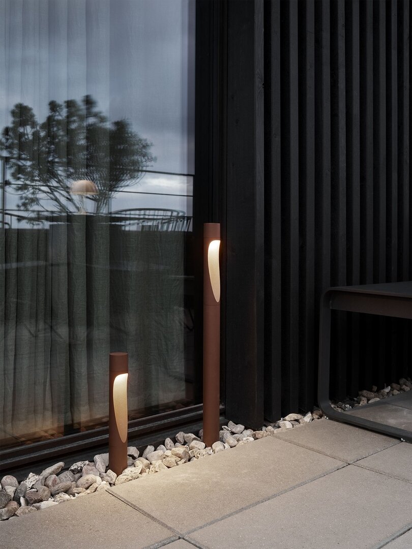 Louis Poulsen Flindt aluminium Garden kort bolder outdoor sokkellamp
