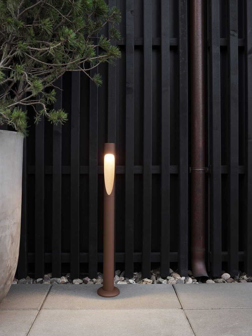 Louis Poulsen Flindt aluminium Garden kort bolder outdoor sokkellamp