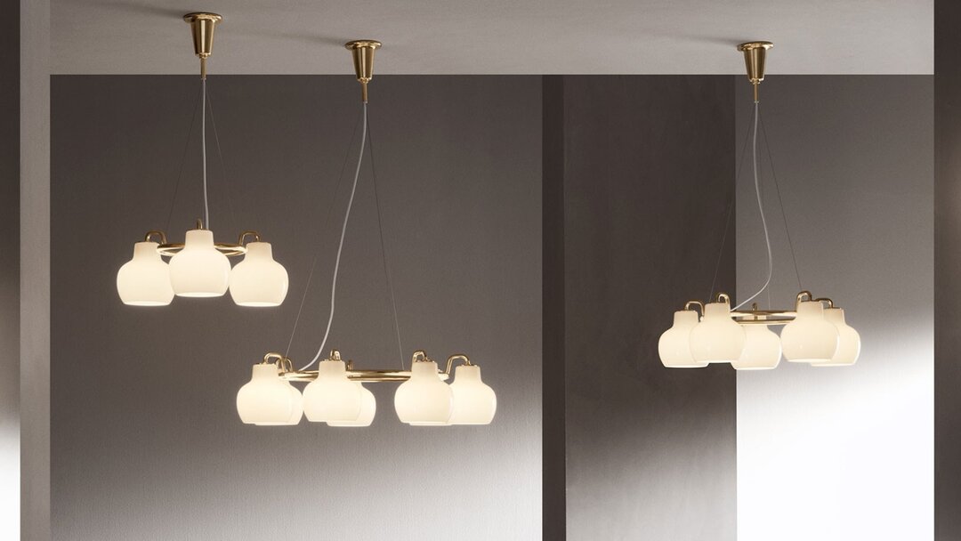 Louis Poulsen VL Ring Crown 3 lampen hanglamp kroonluchter