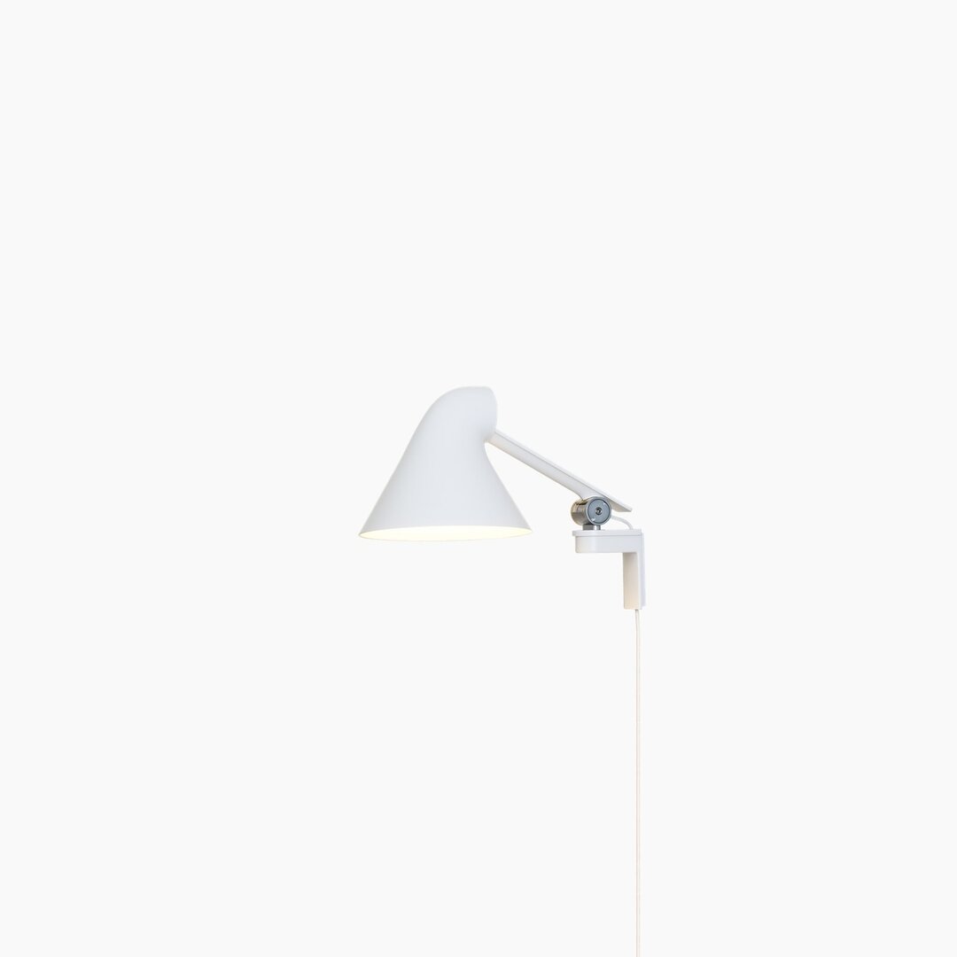 Louis Poulsen NJP wandlamp/leeslamp wit korte arm