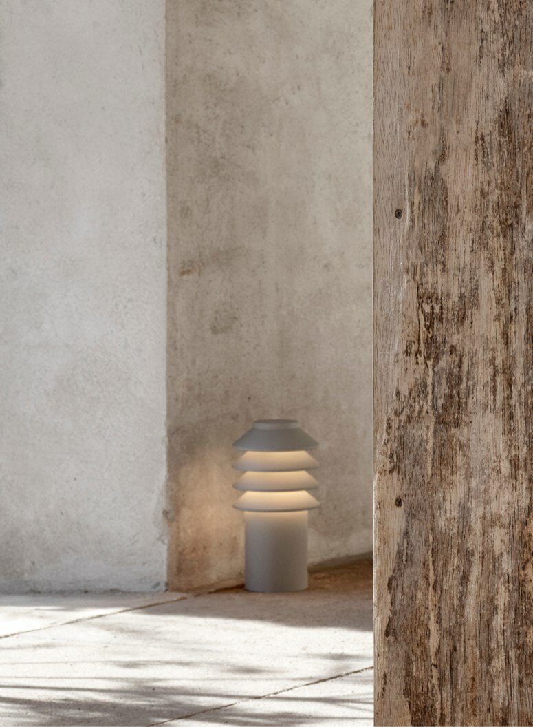 Louis Poulsen Bysted Garden aluminium kort bolder outdoor sokkellamp