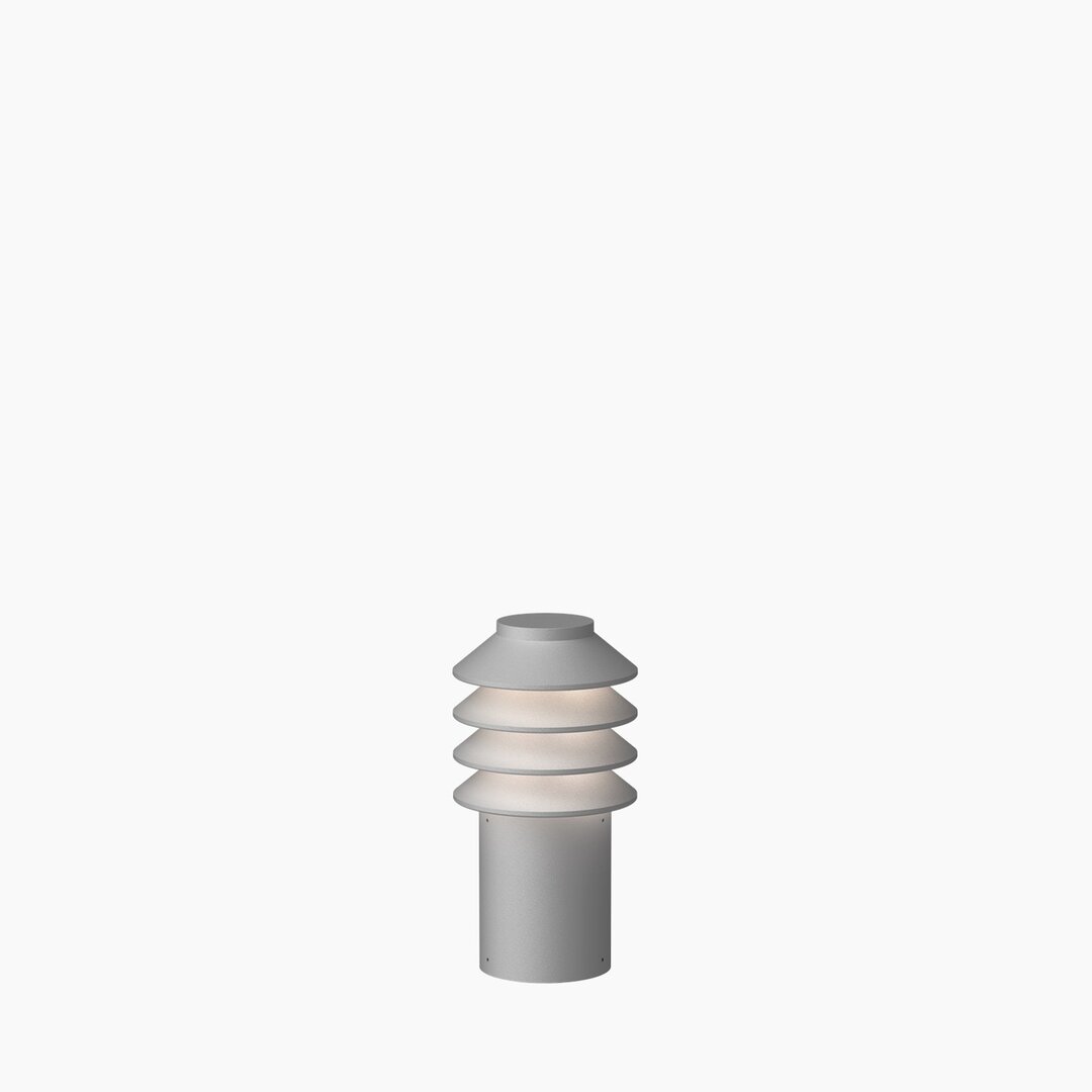 Louis Poulsen Bysted Garden aluminium kort bolder outdoor sokkellamp