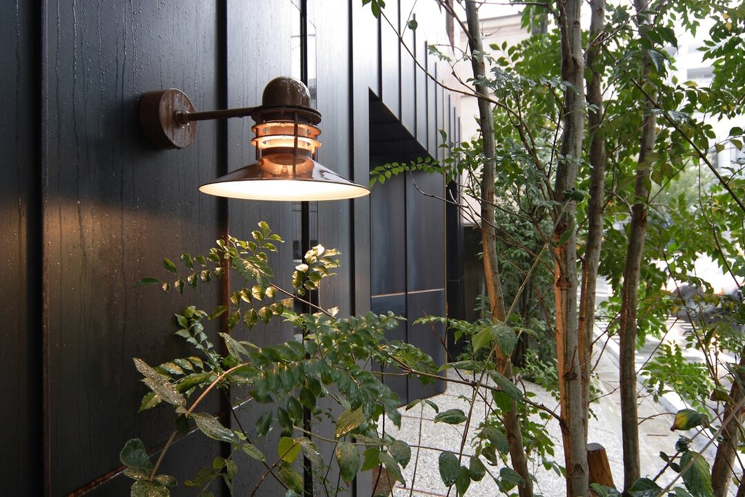 Louis Poulsen Nyhavn koper wandlamp / buitenlamp