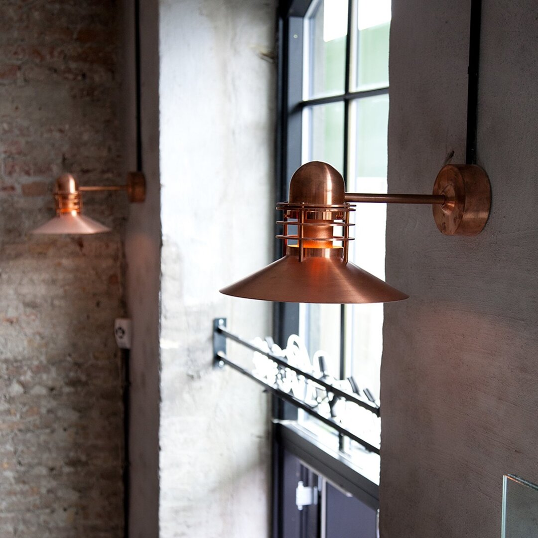Louis Poulsen Nyhavn koper wandlamp / buitenlamp