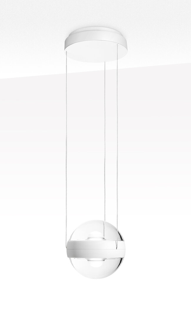 Cini &amp; Nils Sferico Sospeso wit transparant ledlamp hanglamp