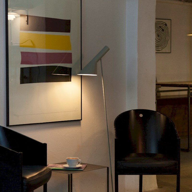 Louis Poulsen AJ wit vloerlamp, staande lamp, leeslamp