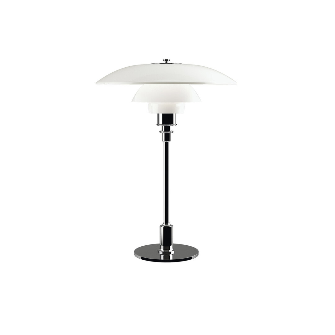 Louis Poulsen PH 3,5/2,5 tafellamp / bureaulamp hoogglans verchroomd 