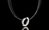 CLIC zwart en zilver Ketting met aluminium en magneten C98Z