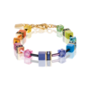 Coeur de Lion Armband 2838/ /1573 Multicolor Rainbow-Gold 2