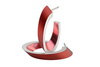 CLIC Rode Oorbellen O21R, aluminium design oorbellen rood