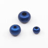 Otracosa sieraden blauw kralen ketting donker blauw, groot, middel, klein