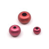 Otracosa sieraden roze kralen ketting donker roze, groot, middel, klein