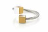 CLIC Gouden Ring R4G, kubusjes ring van CLIC sieraden