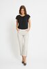 Laurie broek, model Piper Regular Cropped basis katoen sand 22465-25107