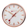 Mondaine Klok Railways wandklok ros&eacute;goud 25 cm