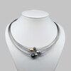 Step by Step ketting 600484 | antraciet, goud, zilver, zwart