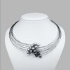 Step by Step ketting 600252 | antraciet, zilver