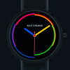 Rolf Cremer Horloge Plano 507302, design horloge regenboog