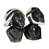 Beelden Afrikaanse hoofden set steen opa en oma. Stenen kunst uit Afrika
