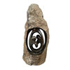 Speksteen liefdespaar stenen beeld 30 cm bruin