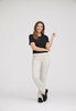 Pantalon Laurie, mod&egrave;le Kelly coton basique beige 100759-25000