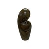 Stenen beeld liefdespaar bruin 19 cm