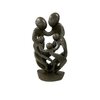 Beeld gezin 5 personen groen 37,5 cm