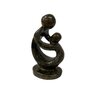 Moeder en kind beeld donker groen 11 cm 1