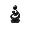 Moeder en kind beeld donker groen 11 cm 2