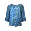 Unikat Artwear kleding blouse 125 groen/blauw