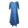 Unikat Artwear kleding jurk 05 blauw/groen