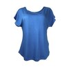 Kokon Zwo kleding shirt Cinda zijde viscose helder blauw