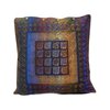 Zeefdruk kussen Zimbabwe   Blauw Rood Geel Hoen